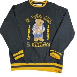 Evolution In Design XL Sweatshirt It Was All A Dream 1972 Biggie Smalls Bear